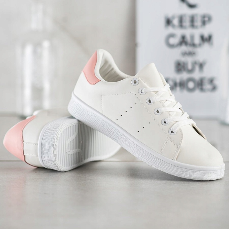 SHELOVET Scarpe sportive basse bianco 1