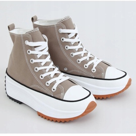 Sneakers firmate suola in kaki VL135P Green cachi verde 1