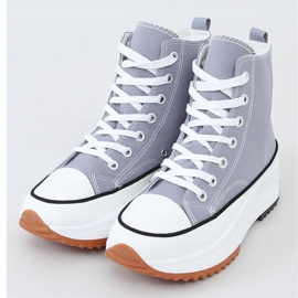 Sneakers firmate con suola blu VL135P L.BLUE 1