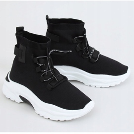 Scarpe sportive alte nere alla caviglia B0-676 Black nero 1