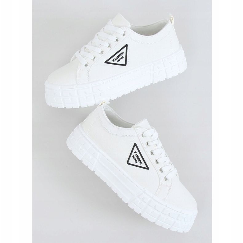 Sneakers da donna bianche LA134 White bianco 1