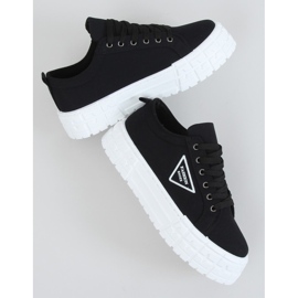 Sneakers da donna nere LA134 Black nero 1