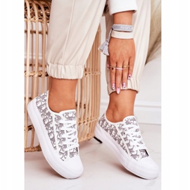 PS1 Sneakers Daphne da donna con logo Bianco/Grigio bianca 3