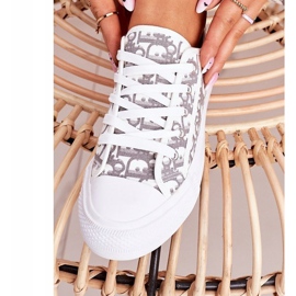 PS1 Sneakers Daphne da donna con logo Bianco/Grigio bianca 1