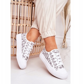 PS1 Sneakers Daphne da donna con logo Bianco/Grigio bianca 4