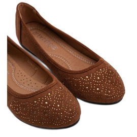 Ballerine Jacquelyn in camoscio marrone 2