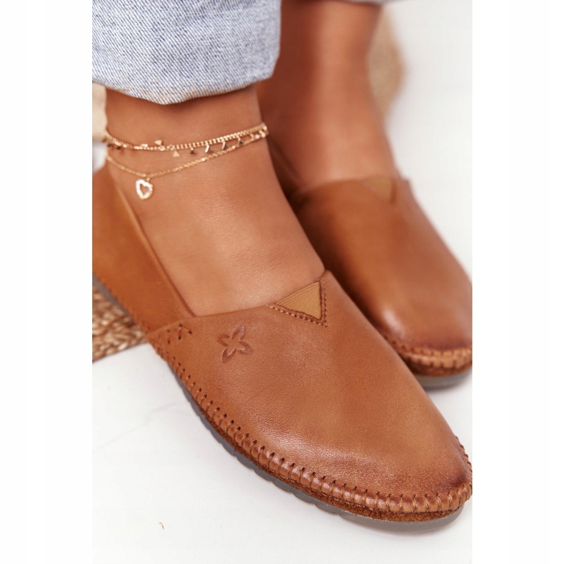Ballerine in pelle da donna Maciejka Rosso 01930-52 marrone 2