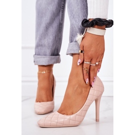 PS1 Eleganti tacchi beige trapuntati Rosanna 2