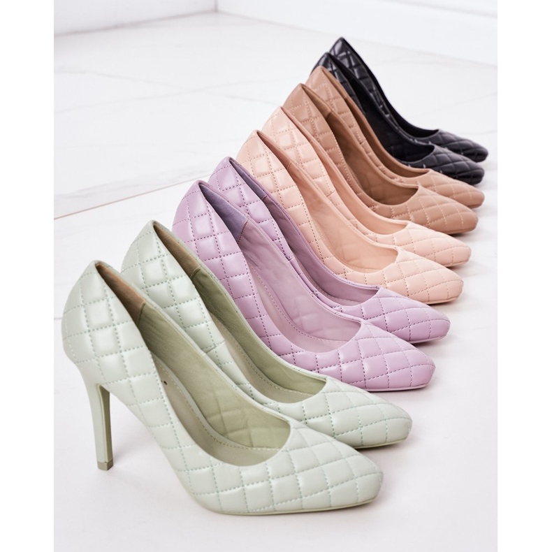 PS1 Eleganti tacchi beige trapuntati Rosanna 1