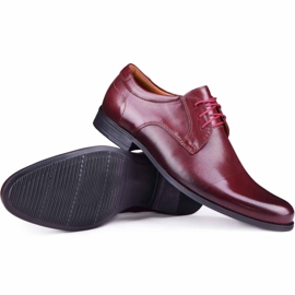 Kampol Scarpe da cerimonia uomo 344/17/D3 bordeaux rosso 1