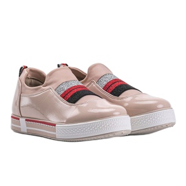 Sneakers beige laccate Jayde 1