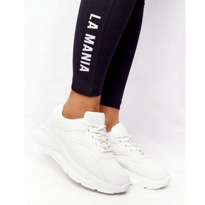 FB2 Sneakers da donna su suola larga White Delusion bianca 1