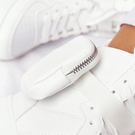 Scarpe sportive da donna su piattaforma con rene in bianco Alexis 1