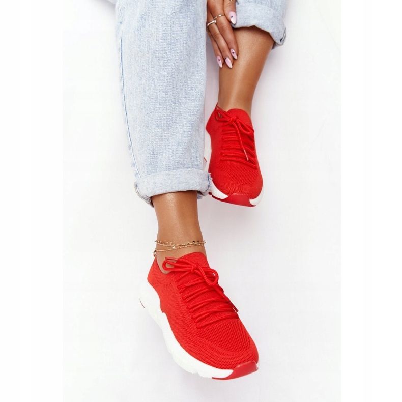 Scarpe Sportive Donna Slip-on Big Star DD274580 Rosse rosso 1