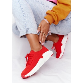 Scarpe Sportive Donna Slip-on Big Star DD274580 Rosse rosso 2