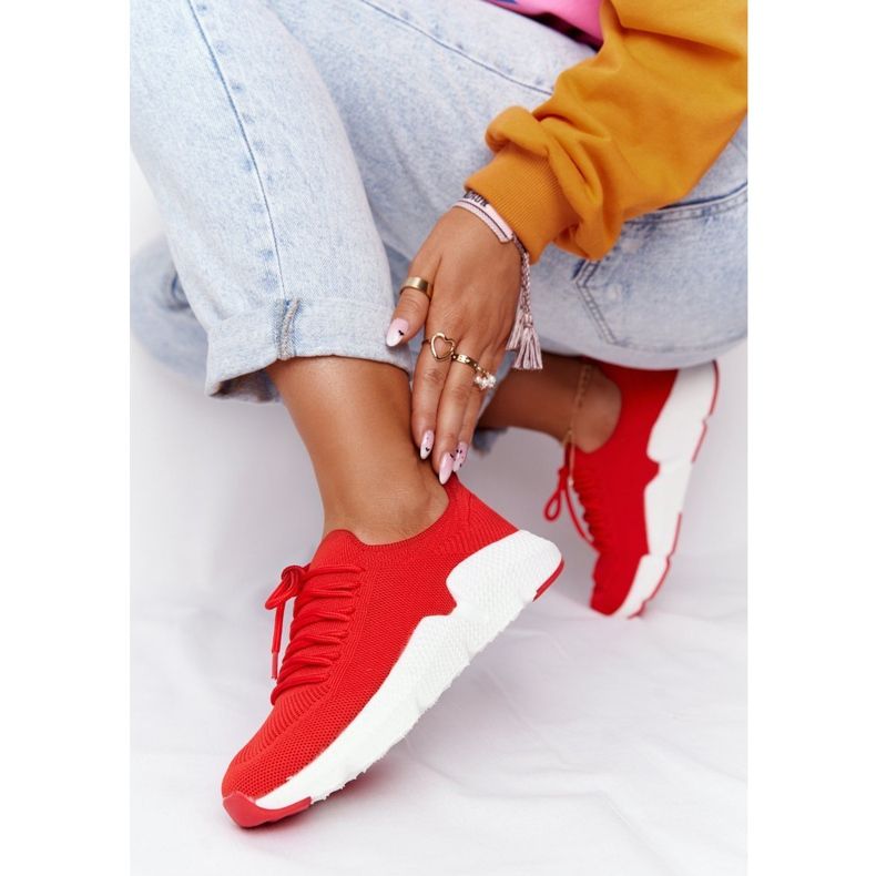Scarpe Sportive Donna Slip-on Big Star DD274580 Rosse rosso 2