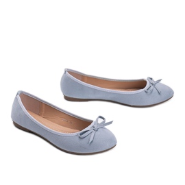 Ballerine Angelina blu con fiocco 1