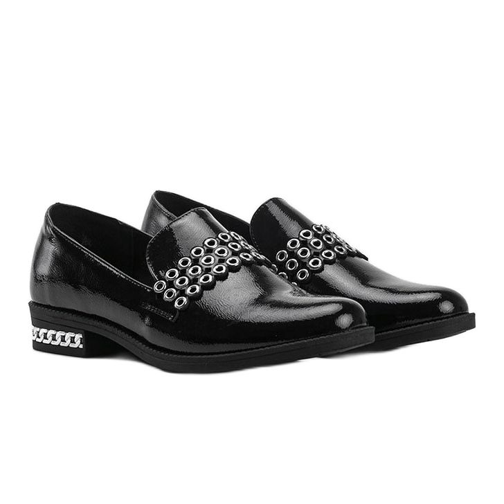 Scarpe laccate nere Jamie da donna nero 1