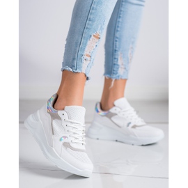 SHELOVET Scarpe da ginnastica bianche bianco 2