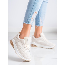 SHELOVET Sneakers Beige Con Rete 1