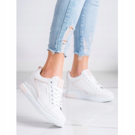SHELOVET Scarpe Bianche Con Zeppa Nascosta bianco 2