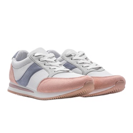 Classiche sneakers bianche con rosa Aniya bianco 1