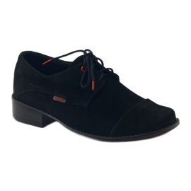 Zarro Scarpe da comunione nere, pelle di camoscio nero rosso 1