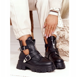 FB2 Stivali da donna Workers On The Platform Black Cosmic Love nero 1
