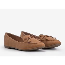 Ballerine in camoscio marrone di Amara 1
