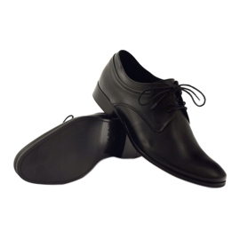 Scarpe formali nere in pelle classica Badura 7549 nero 3