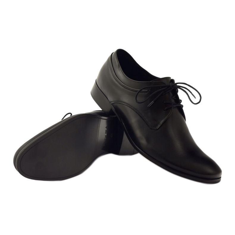 Scarpe formali nere in pelle classica Badura 7549 nero 3