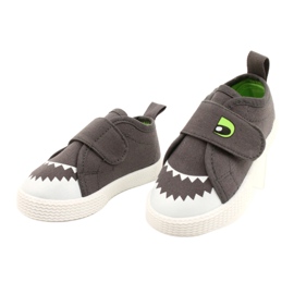 News Sneaker per bambini Velcro Crocodile 21DZ26-3923 GRIGIO 2