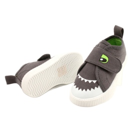 News Sneaker per bambini Velcro Crocodile 21DZ26-3923 GRIGIO 3