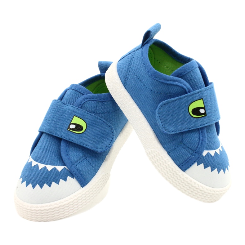 News Sneaker per bambini Velcro Crocodile 21DZ26-3923 Blue 4
