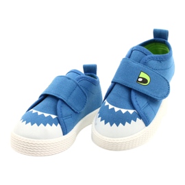 News Sneaker per bambini Velcro Crocodile 21DZ26-3923 Blue 2