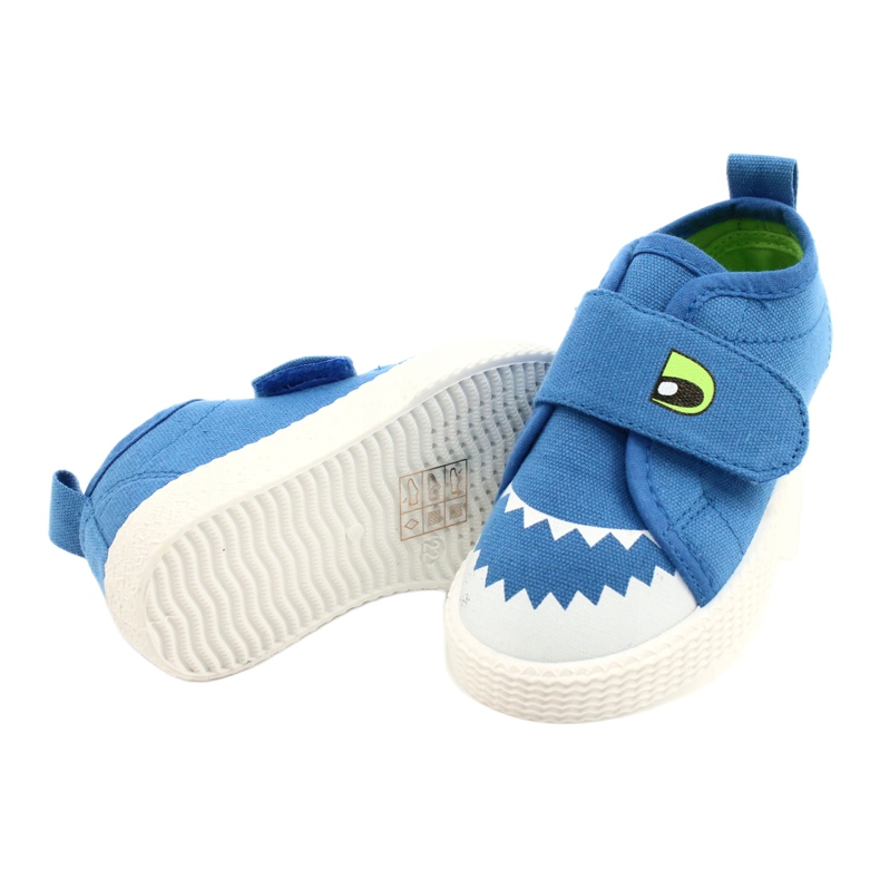 News Sneaker per bambini Velcro Crocodile 21DZ26-3923 Blue 3