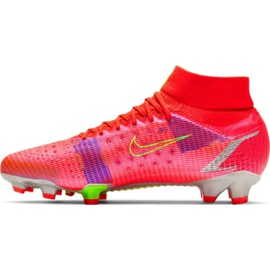 Nike Mercurial Superfly 8 Pro Fg M CV0961 600 scarpe da calcio rosso rosso 2