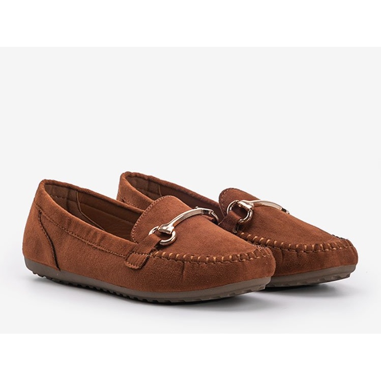 Mocassini marroni con fibbia Brandy marrone 1