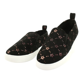Evento Sneakers sportive slip-on in pelle scamosciata 21DZ26-3931 ['nero', 'oro'] nero 2