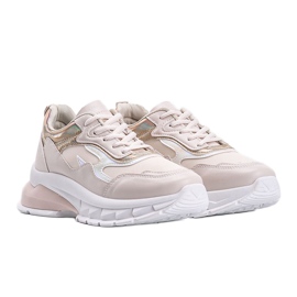 Sneakers beige con suola spessa Kristen 1