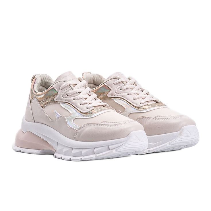 Sneakers beige con suola spessa Kristen 1