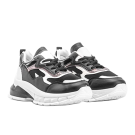 Sneakers nere con suola spessa Kristen nero 1