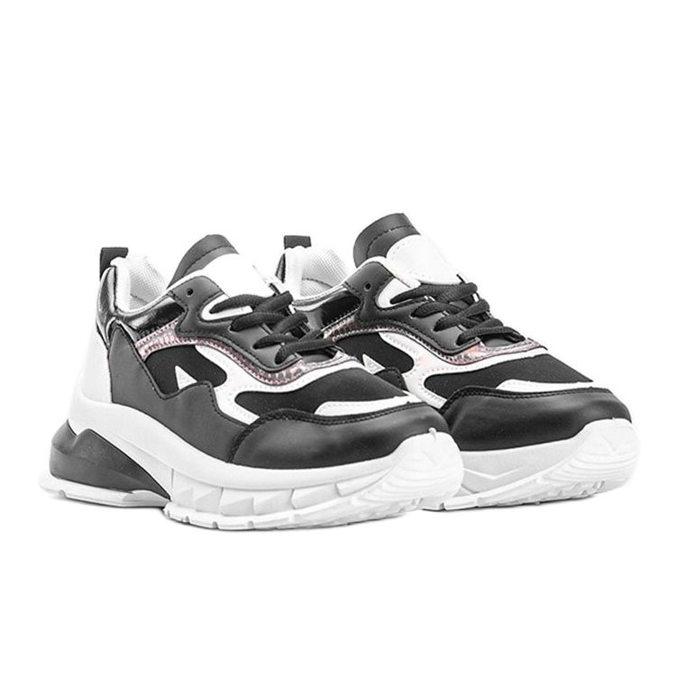Sneakers nere con suola spessa Kristen nero 1