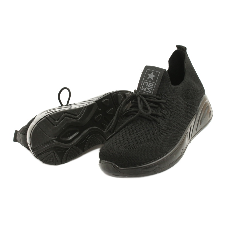 Evento 21TX02-3674 scarpe sportive slip-on nere nero 3