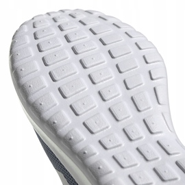 Grigio Adidas Lite Racer Cln K scarpe da corsa FV9607 bianco blu arancia 5