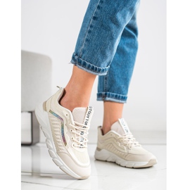 SHELOVET Scarpe da ginnastica classiche beige 1