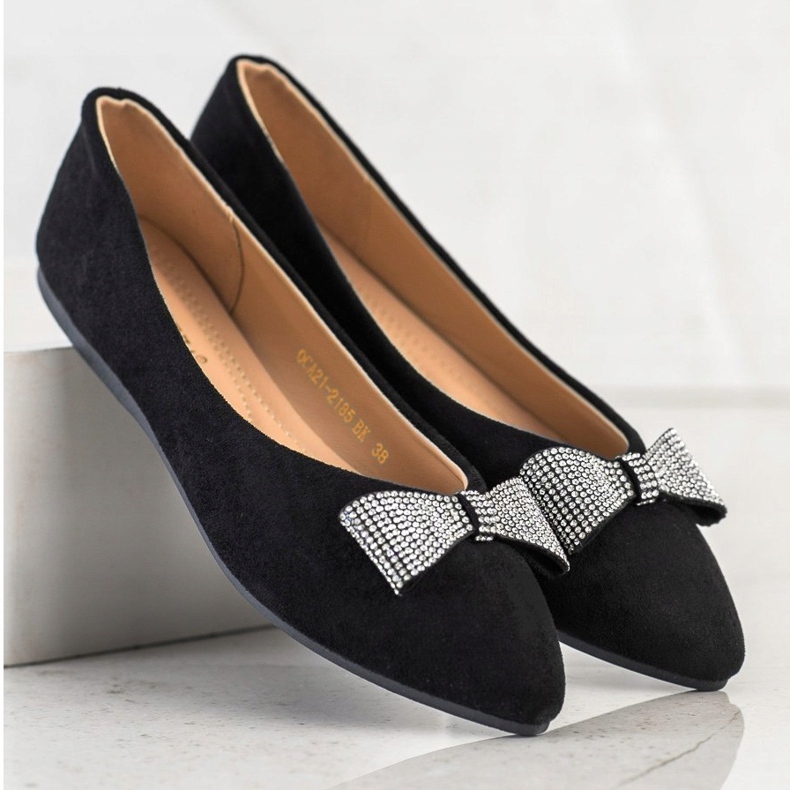 Ballerine Con Fiocco Decorativo VINCEZA nero 1