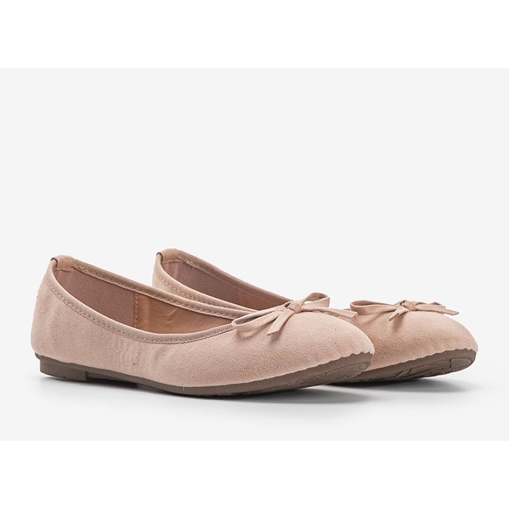 Ballerine beige con fiocco Angelina 1