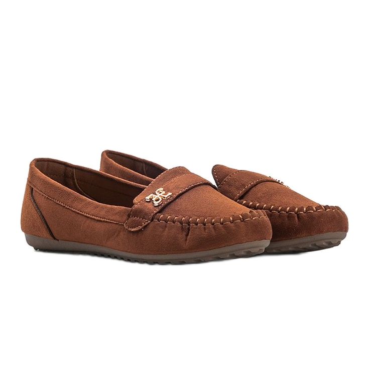 Mocassini Maryam in camoscio marrone 1