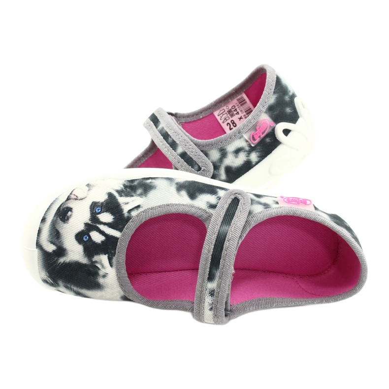 Slifori per bambini Befado 114x440 colorati con applicazione per cani bianco 5